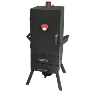 Landmann 34 in. Charcoal Easy Access 2 Drawer Vertical Smoker Multicolor  
