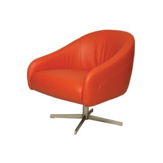 Pastel Furniture Dawsonville Leather Chair DW 171 BS 846 Color: Top Grain Ora