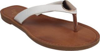 Womens Westbuitti Kendal 01   White Thong Sandals