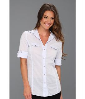 UNIONBAY Paige Poplin Shirt Womens Short Sleeve Button Up (Taupe)