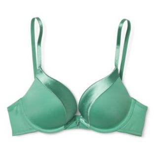 Self Expressions By Maidenform Womens Satin Push Up Bra 5646   Turquoise 36D