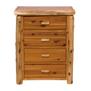 Fireside Lodge Traditional Cedar Log 4 Drawer Chest 12020 Finish: Traditional