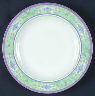Noble Excellence Zuni Salad Plate, Fine China Dinnerware   Blue/Yellow Geometric