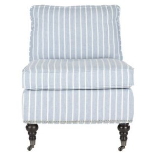 Accent Chair Upholstered Chair Safavieh Serafina Slipper Chair   Blue/White