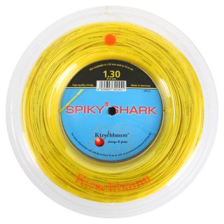Kirschbaum Spiky Shark 16G 1.30 Tennis String Reel Yellow