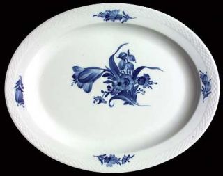 Royal Copenhagen Blue Flowers Braided 16 Oval Serving Platter, Fine China Dinne