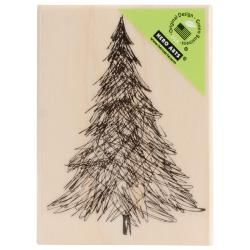 Hero Arts Mounted Rubber Stamps 3.25 X2.25 : Pen and Ink Christmas Tree