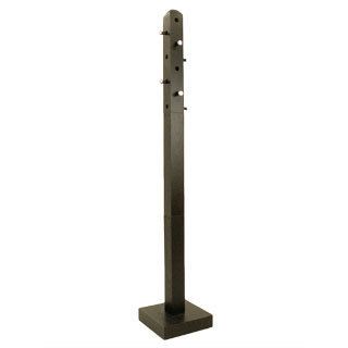 Bedford Kobe Coat Tree (black  Eight (8) push out pegs for hanging 3.125 inch square pole, wood veneerBeautifully hand crafted and hand paintedAll paints used are lead free and non toxicDimensions 12 inches wide x 12 inches deep x 67 inches high Assembly