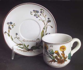 Villeroy & Boch Botanica Flat Cup & Saucer Set, Fine China Dinnerware   Various