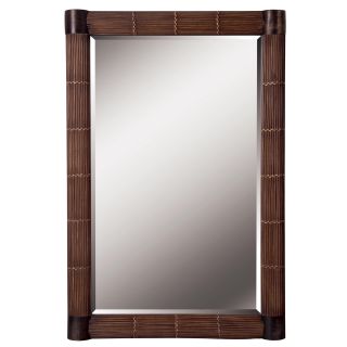 Haynes Wall Mirror (Natural Reed FinishMaterials: MDF with Natural Rattan and SteelDimensions: 42 inches high x 28 inches wide x 1 inch deep  )