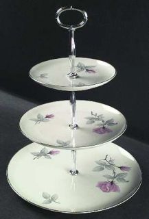 Syracuse Bridal Rose 3 Tiered Serving Tray (DP, SP, BB), Fine China Dinnerware  