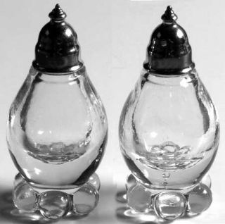 Imperial Glass Ohio Candlewick Clear (Stem #3400) #109 Shaker Set W/Metal Lids  