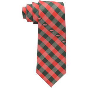 Milwaukee Bucks Eagles Wings Polyester Checked Tie
