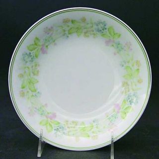 Noritake Essence Coupe Soup Bowl, Fine China Dinnerware   Green Band,Pink,Blue&Y