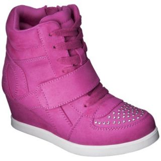 Girls Cherokee Harmony High Top Sneaker Wedge   Pink 4