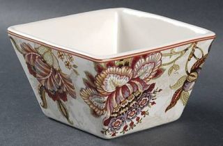 222 Fifth (PTS) Gabrielle Individual Square Appetizer Bowl, Fine China Dinnerwar
