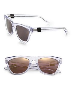 Westward Leaning Wintermute Square Acetate & Aluminum Sunglasses/Crystal   Cryst