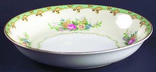 Noritake Esmond Coupe Soup Bowl, Fine China Dinnerware   Florals,Green & Yellow