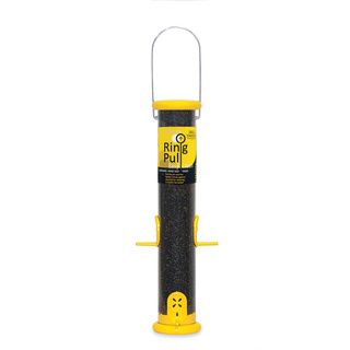Ring Pull Yellow Feeder (YellowDimensions: 15 inches long x 2.5 inches wideMicroban antimicrobial technology fights the growth of damaging bacteria, mold, and mildewCleaning instructions: Lift the cap and pull the metal rod to remove the ports and feeder 