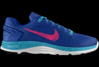 Nike LunarGlide 5 iD Custom (Wide) Womens Running Shoes   Blue
