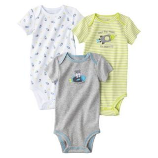 Just One YouMade by Carters Newborn Boys 3 Pack Bodysuit   Yellow 3 M