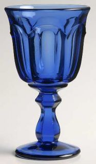 Imperial Glass Ohio Old Williamsburg Deep Blue/Ultra Wine Glass   Stem #341, Dee