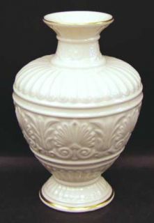 Lenox China Athenian Collection 8 Vase, Fine China Dinnerware   Sculpted Cream