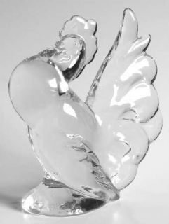 Heisey Heisey Animals & Figurines Clear Rooster   Crystal Figurines And Giftware