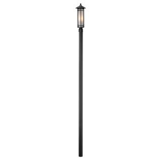 Z lite Traditional Outdoor Post Light (AluminumFixture finish: BlackShade: Matte opal glassNumber of lights: one (1)Requires one (1) 100 watt medium base bulb (not included)Dimensions: 116 inches high x 8.13 inches wideThis fixture does need to be hard wi