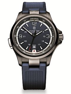 Victorinox Swiss Army Night Vision Stainless Steel Watch   Blue