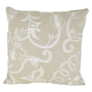 Design Accents Lotus Pillow   Ivory Ivory White   NSG36352 LOTUSIVORY 20X20