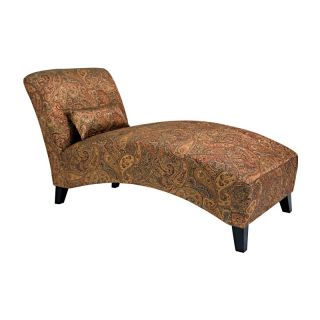Handy Living Chaise Lounge   Paisley Sienna Multicolor   340CL PGP46 084
