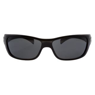 Bolle Mens Crown Carboglass Sunglasses (Shiny blackStyle: SportModel: 11274Frame: PlasticLens: Scratch/ impact resistant, non polarized TNS 100 percent UVA and UVB protected Logo on templeRubber nose padsBolle eyewear collection Includes: Cleaning cloth a