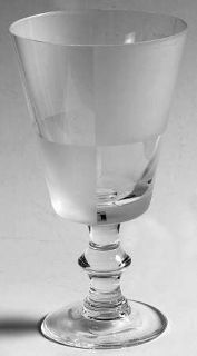 Nautica Frost Block (Clear) Water Goblet   Alternating Clear/Etched Squares