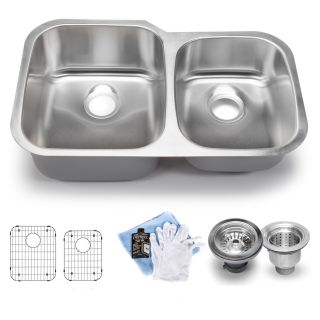 Hahn Chef Series Stainless Steel 60/ 40 Double bowl Kitchen Sink