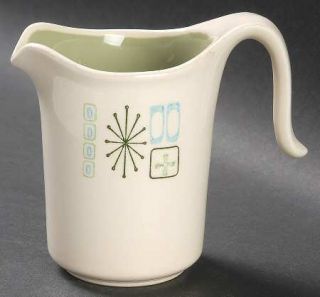 Taylor, Smith & T (TS&T) Cathay Creamer, Fine China Dinnerware   Green/Blue Geom