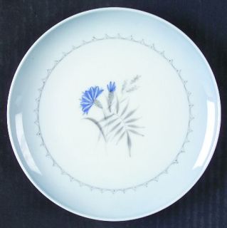 Bing & Grondahl Cornflower Blue Edge Dessert/Pie Plate, Fine China Dinnerware  