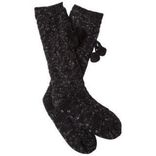 Xhilaration Cozy Slipper Socks   Black M/L(8 10)