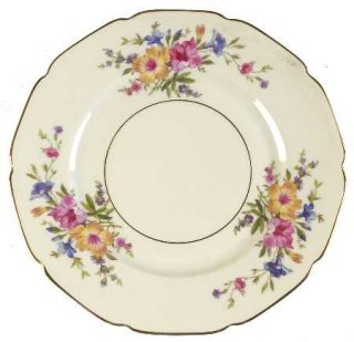 Heinrich   H&C Hc11 Cream Bkgd. Salad Plate, Fine China Dinnerware   Yellow,Pink