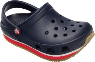 Childrens Crocs Retro Clog   Navy/Red Casual Shoes