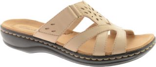 Womens Clarks Leisa Plum   Nude Leather Sandals