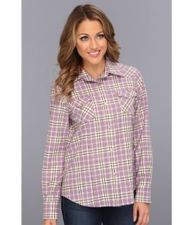Pendleton Fitted Plaid Snap Shirt Womens Long Sleeve Button Up (Purple)