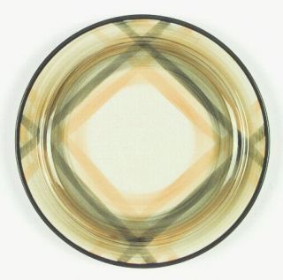 Metlox   Poppytrail   Vernon Gingham Green Dinner Plate, Fine China Dinnerware  