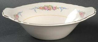 WS George 39036 Lugged Cereal Bowl, Fine China Dinnerware   Multicolor Flowers
