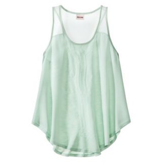 Mossimo Supply Co. Juniors Knit to Woven Tank   Glazed Green M(7 9)