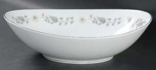 Noritake Wellesley 10 Oval Vegetable Bowl, Fine China Dinnerware   White Flower