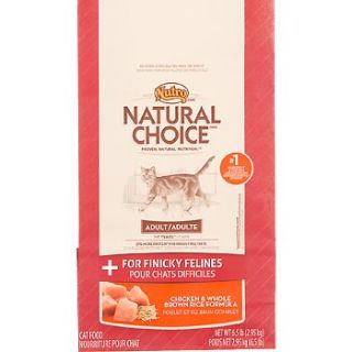 Nutro Natural Choice Chicken & Whole Brown Rice Finicky Feline Adult Cat Food, 6.5 lbs.