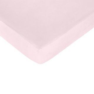 Pink Zebra Fitted Crib Sheet   Solid Pink