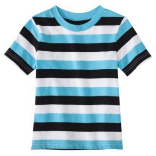 Circo Infant Toddler Boys Short Sleeve Stripe Tee   Aqua 3T