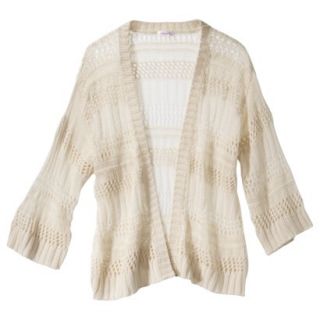 Xhilaration Juniors Open Cardigan   Cream